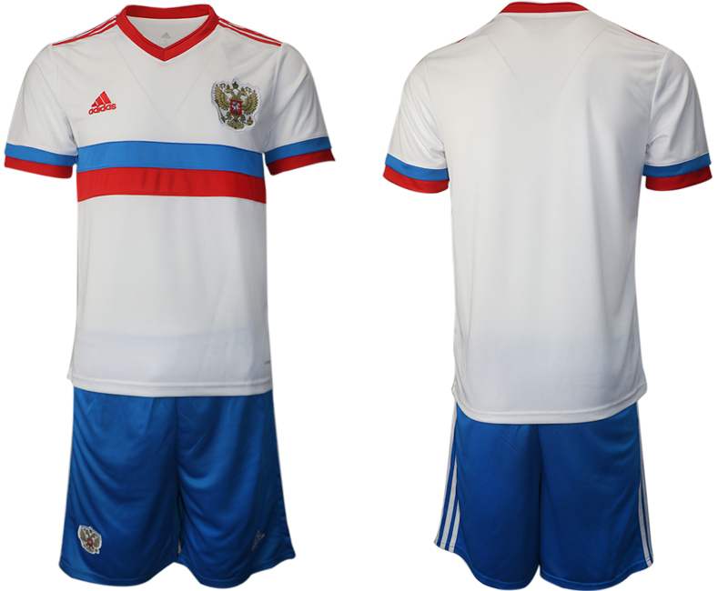 Men's Russia National Team Custom Away Soccer Jersey Suit
